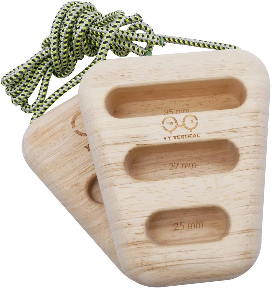 Training grips met 5 grepen - gerecycled rubberhout - veelzijdig en robuust - ideaal voor klimmers - ShopVlot