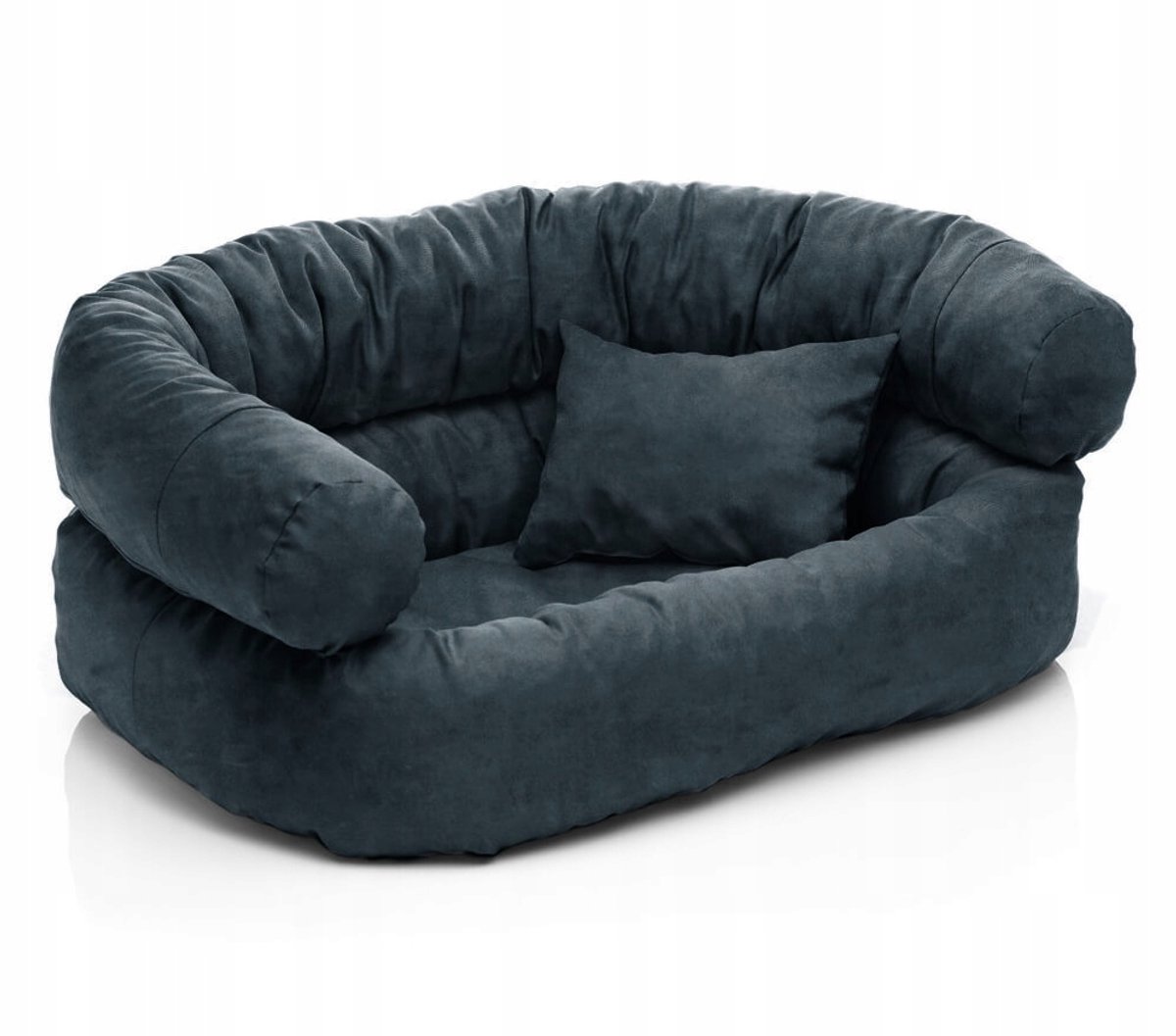 Luxe Hondenmand Stoel 'S' 50x70cm - Antraciet Alcantara