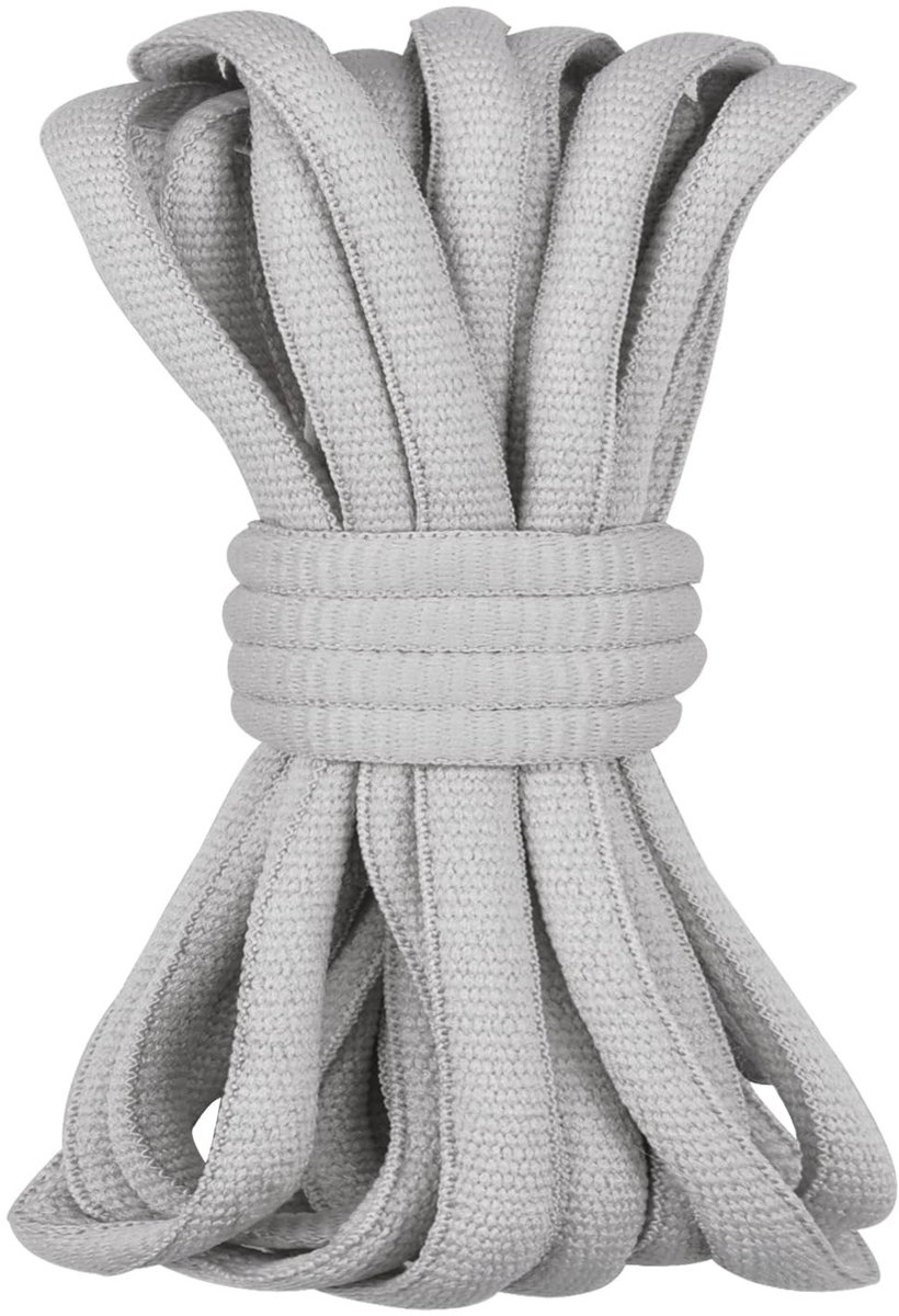 Dailygoods - Halfronde Sportveters 7mm Ovale Veters voor Sneakers en Hardloopschoenen - Vervangingsveters