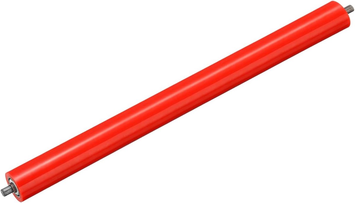 Polyurethaan gecoate transportrol 2 inch diameter en 24 inch lengte, roestvrijstalen vervangingsonderdeel voor transmissie, verzinkt uiteinde, duurzaam en veelzijdig