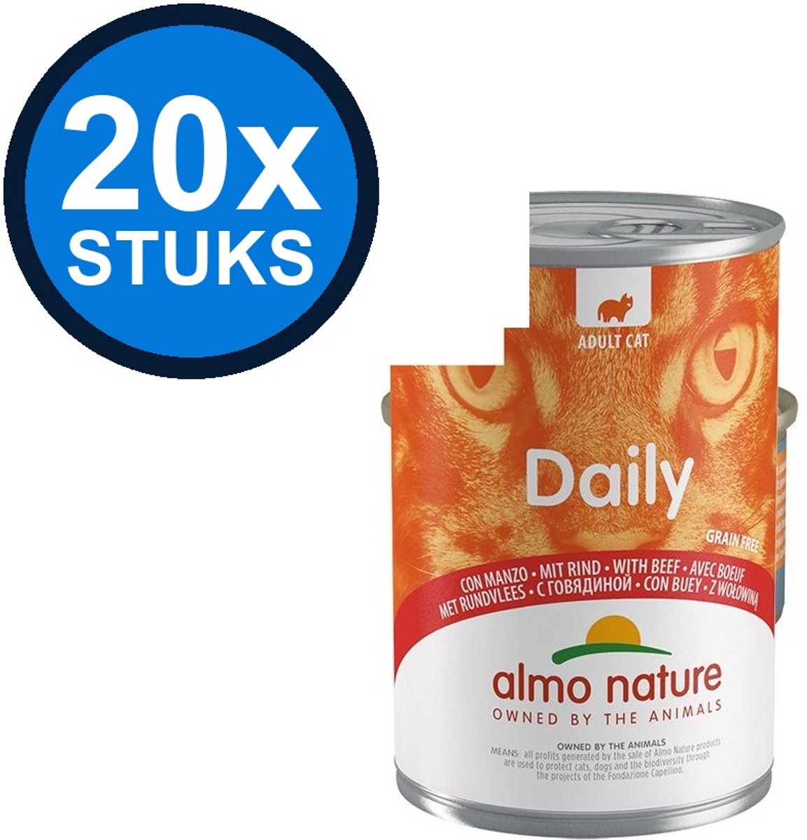 Almo Nature Almo Nature Daily - Rund - Kattenvoer Natvoer Blik - 400g