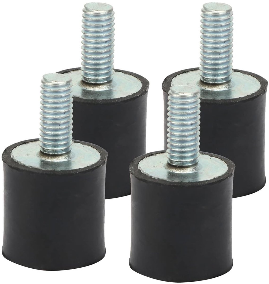 Dailygoods- Schokdempers 4-Pack - Rubber - Trillingsdempers - Geluidsreductie - Voor luchtcompressor - Afmetingen 15 x 15 cm