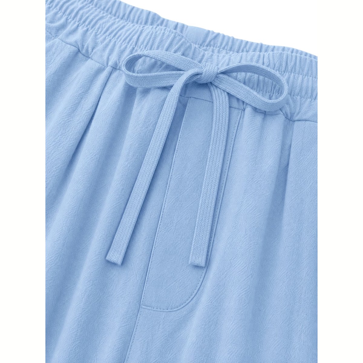 Currero Linnen Broek Heren - Zomerbroek - Volwassenen - Lange Broek - Pantalon - Strandbroek - Zomer - Ibiza Stijl - Hemelsblauw S