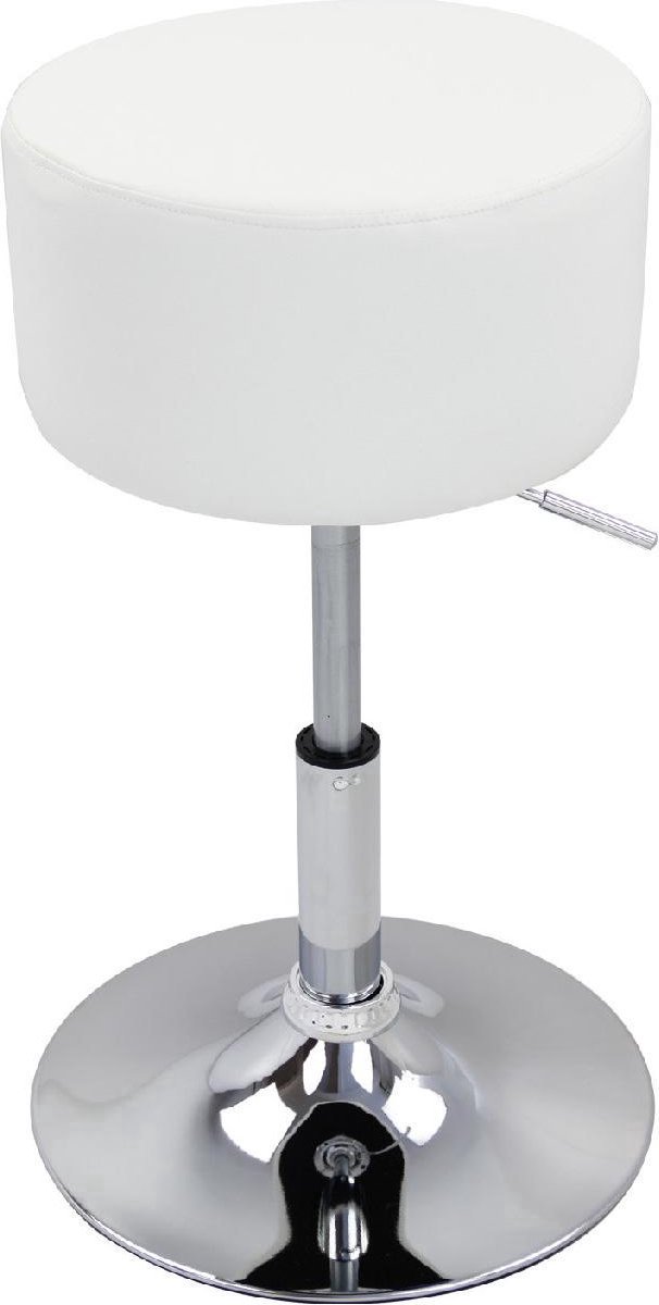 Saphly Barkrukken Set 67cm Wit - Verstelbaar, Ergonomisch en Zithoogte 52-67cm - Voor Eetkamer, Keuken en Woonkamer