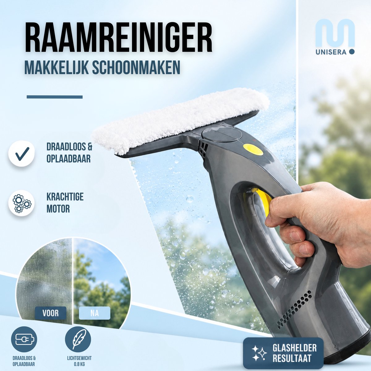 Unisera Elektrische Raamwisser - Raamtrekker thumbnail 5