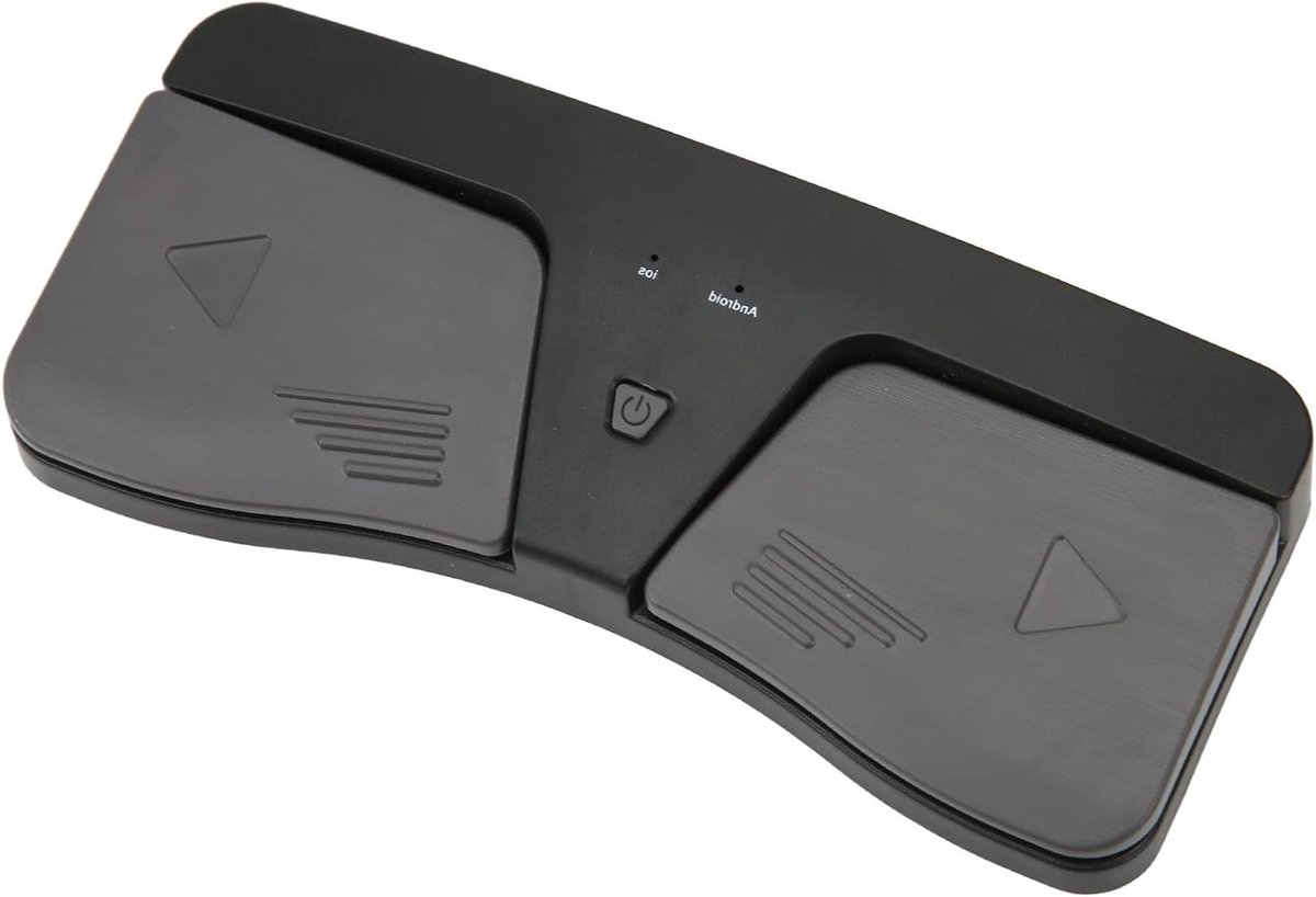 Draadloze Bladomslagpedaal voor Muziek, Bluetooth Voetpedaal voor Tablets en Smartphones, Perfect voor Muziekliefhebbers en als Cadeau