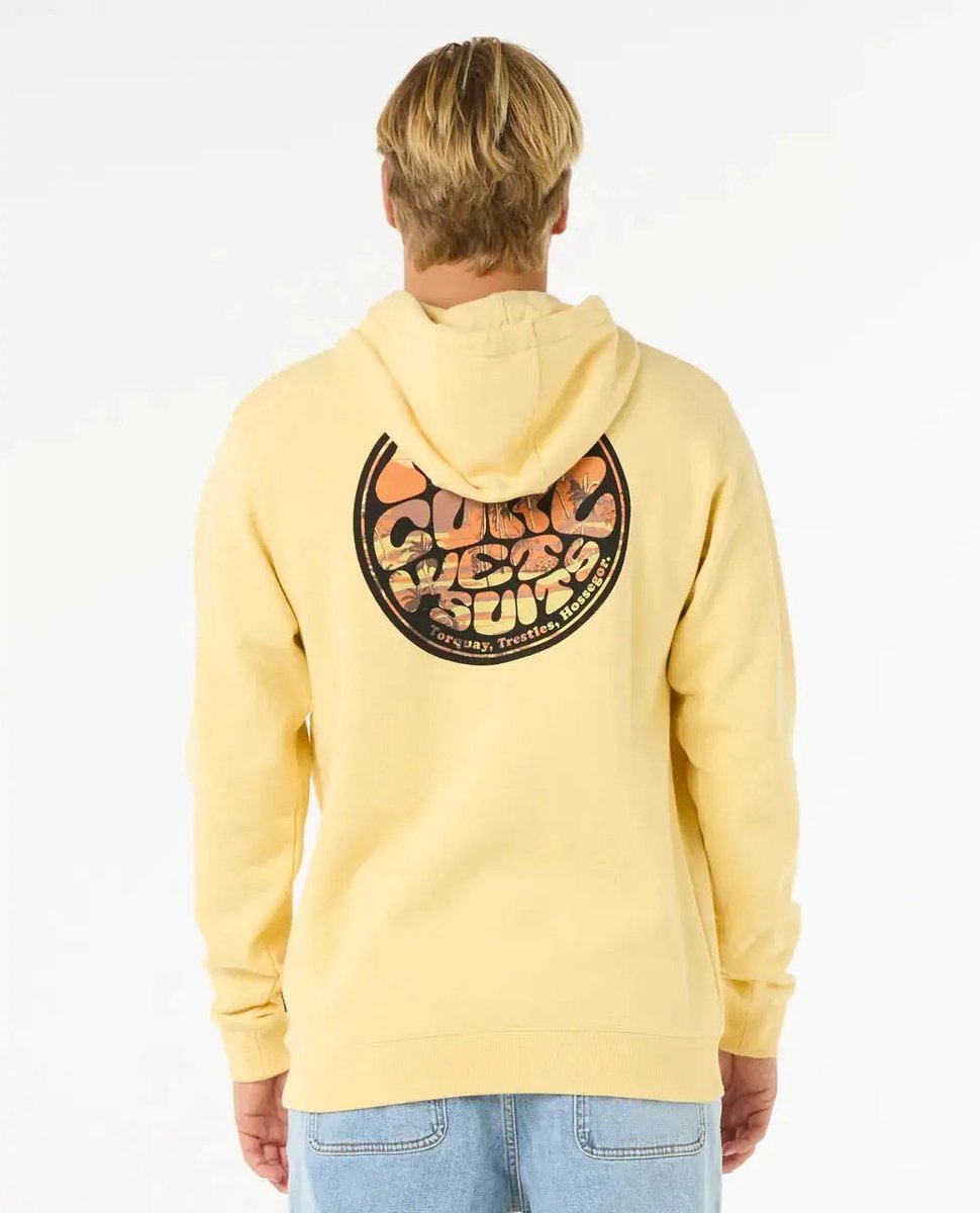 Rip Curl Wettie Passage Icon Zip Thru Straw Geel