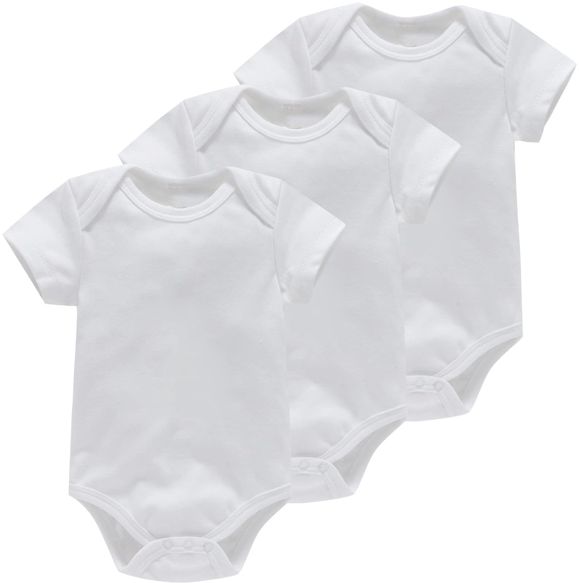SnelShoppen - Baby Bodysuits voor Jongens en Meisjes, Katoenen Rompers met Lange Mouwen voor Baby's 0-24 Maanden, Ideaal als Cadeau voor Babyshowers e