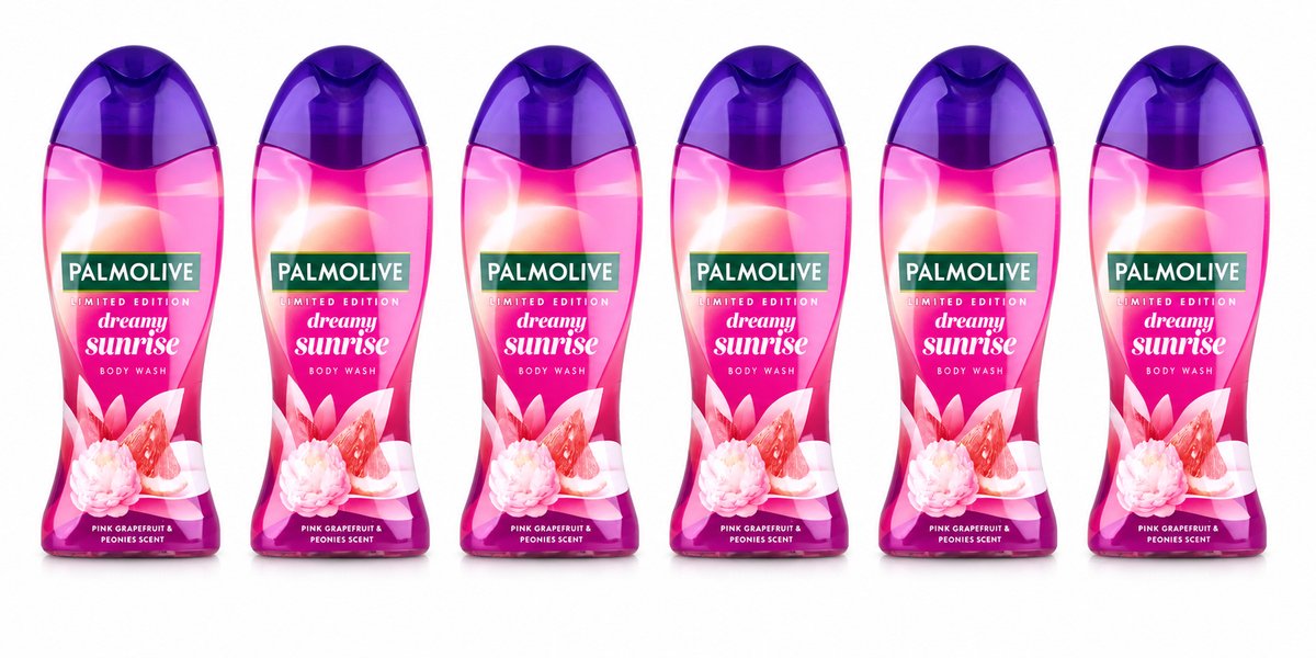 6x Palmolive Dreamy Sunrise Delight showergel Framboos 250 ml