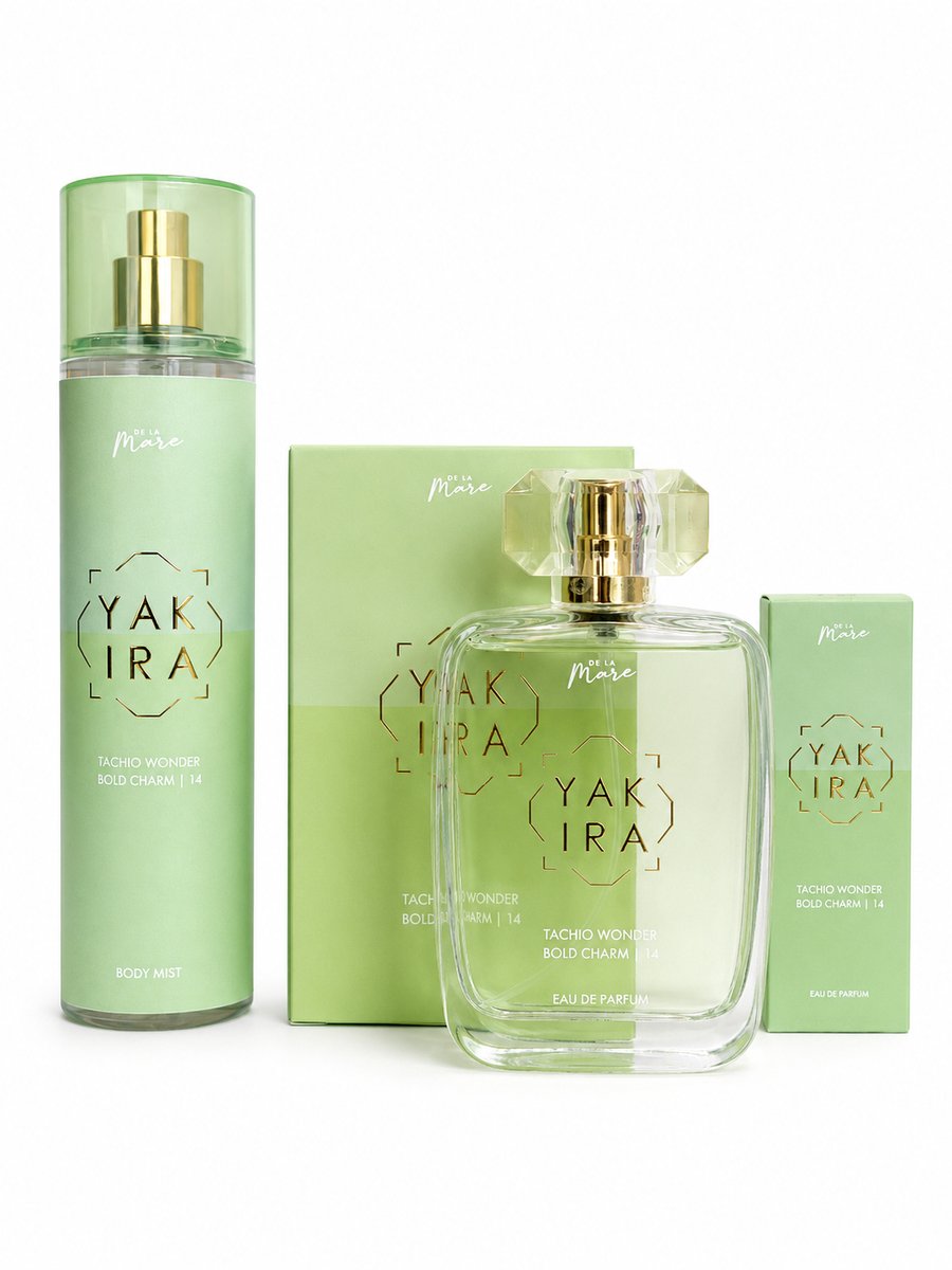 SET DE LA MARE YAKIRA TACHIO WONDER BOLD CHARM/14 EAU DE PARFUM 100ml +15ml + BODYMIST 250ml