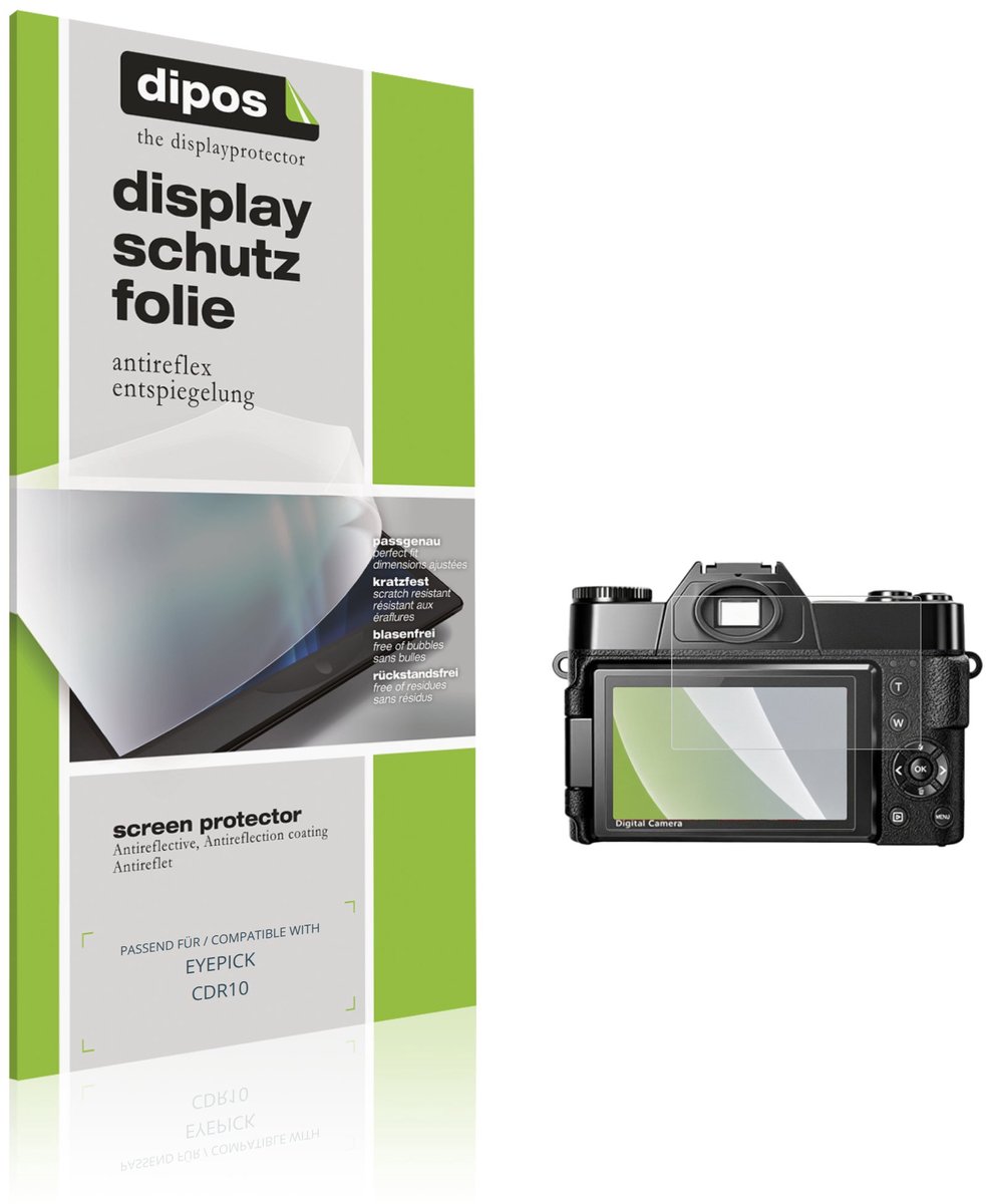 dipos – 4x Matte Beschermfolie geschikt voor EYEPICK CDR10 | Krasbestendige & antireflecterende Screenprotector Ultra-Thin