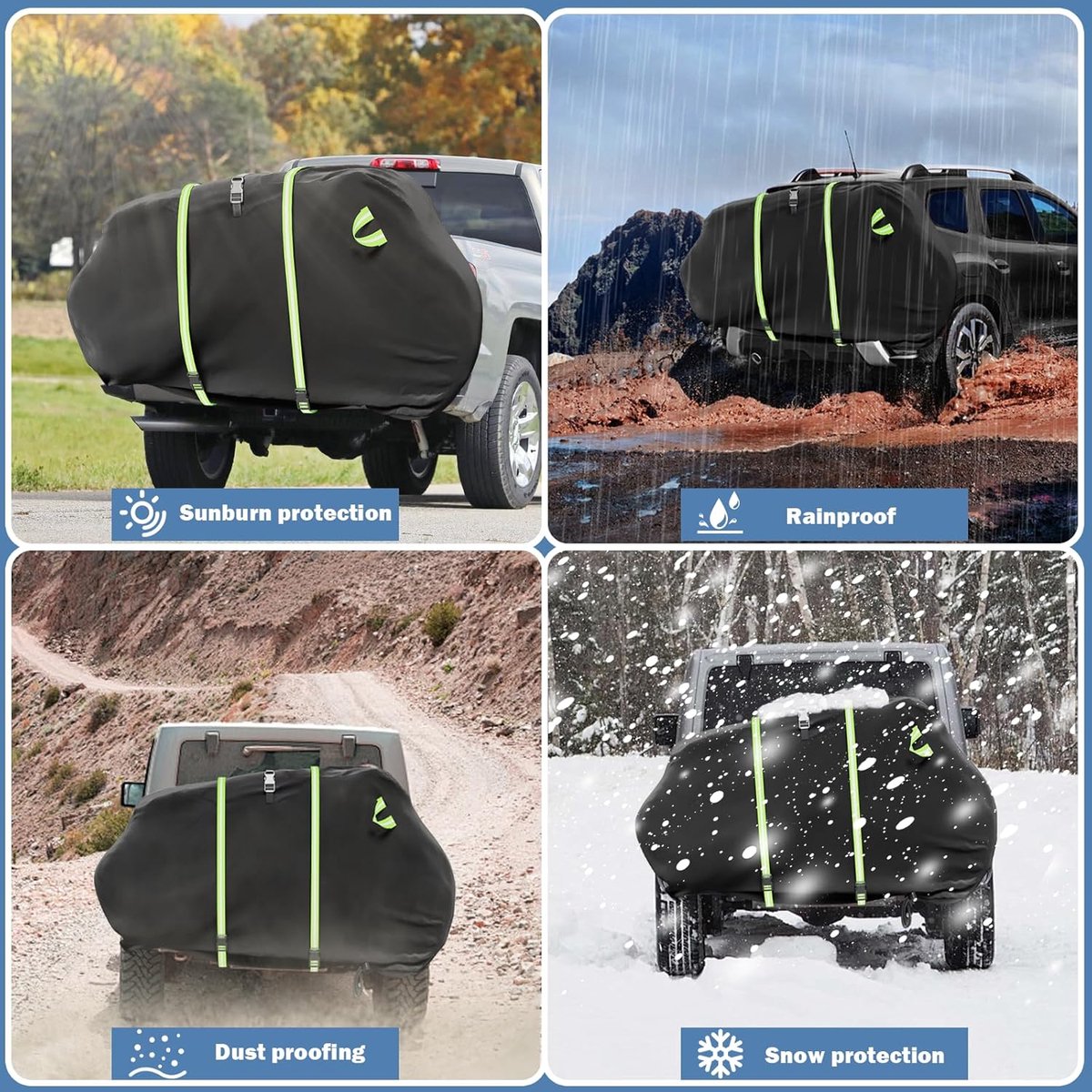 Fietsendragerhoes - Transporthoes fietsen - Fietsen vervoeren - Waterdicht en stevig - 210 x 96 x 120 cm - Zwart