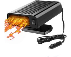Auto Verwarming - Ventilator Ontdooier - Snel Ruiten Ontdooien - 2-in-1 Functie - 150 Watt - Zwart