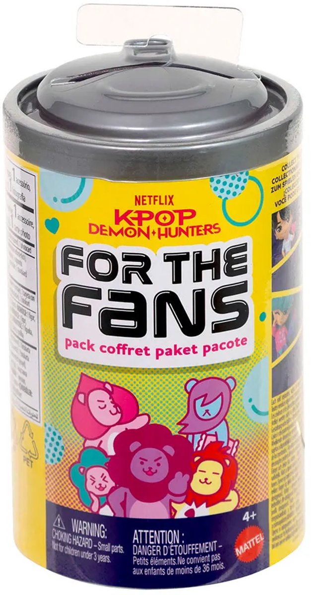 Mattel K-Pop Demon Hunters Collectible Figuur - Verrassingsitem - Willekeurig Figuurtje in Noodle Cup of Soda Can — afbeelding 3