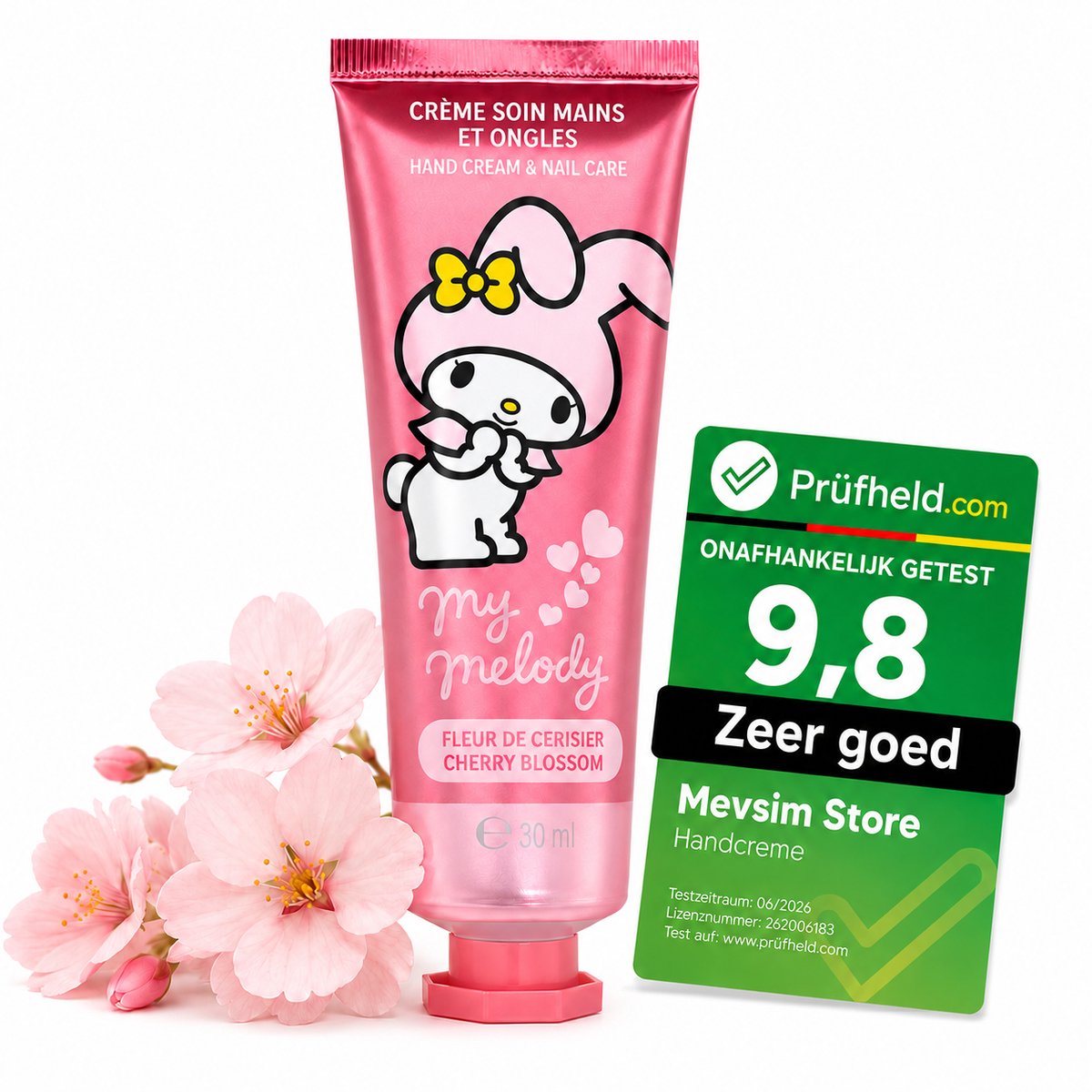 My Melody Handcreme - Hydraterend - Droge Handen - Sakura - 30ml