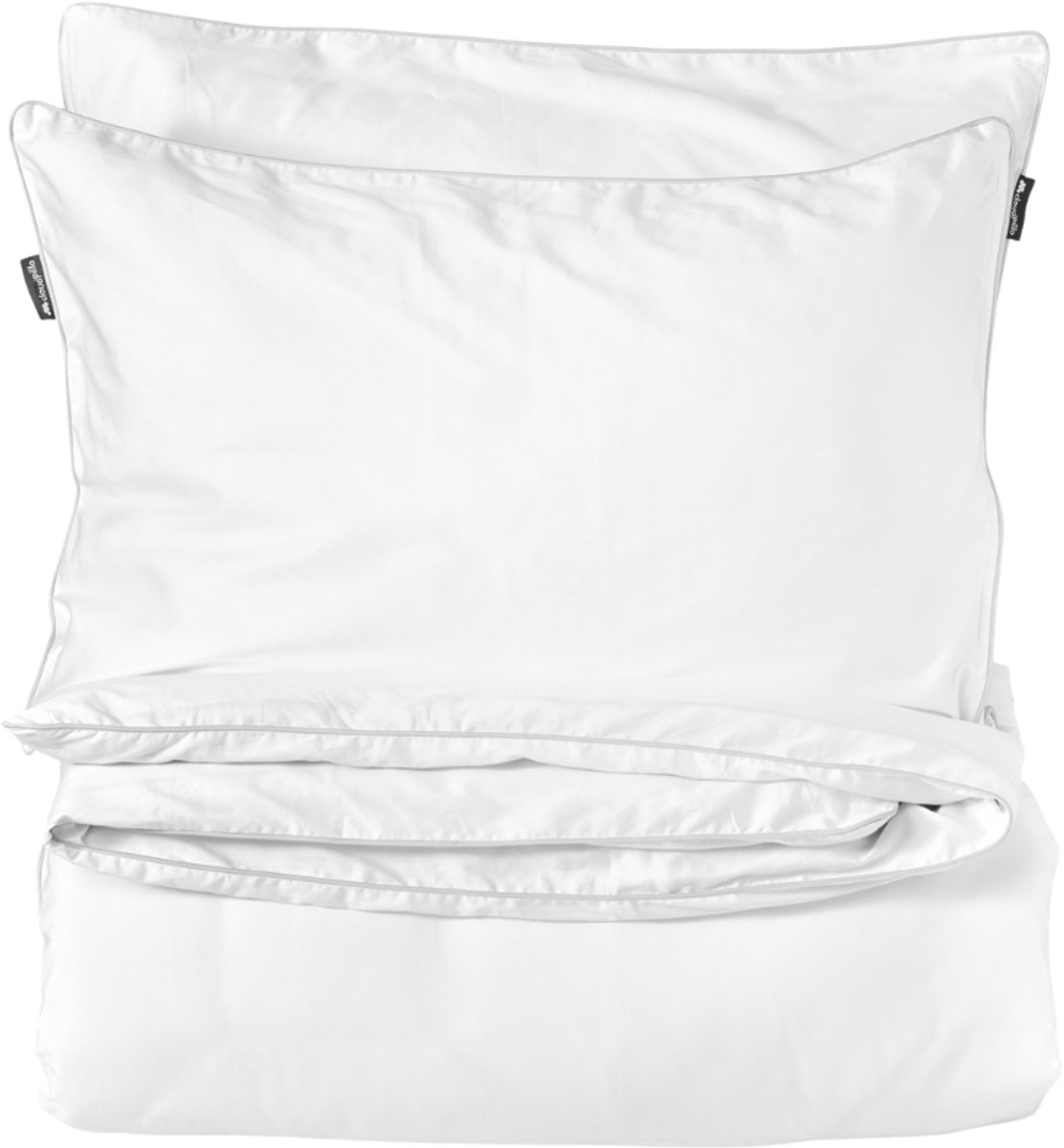 Cloudpillo Beddengoed (incl. 1 kussensloop 55x75) - Extra zacht, Ademend en Antibacterieel - Vochtbestendig met verborgen rits - Cloudy White - 140x220 cm