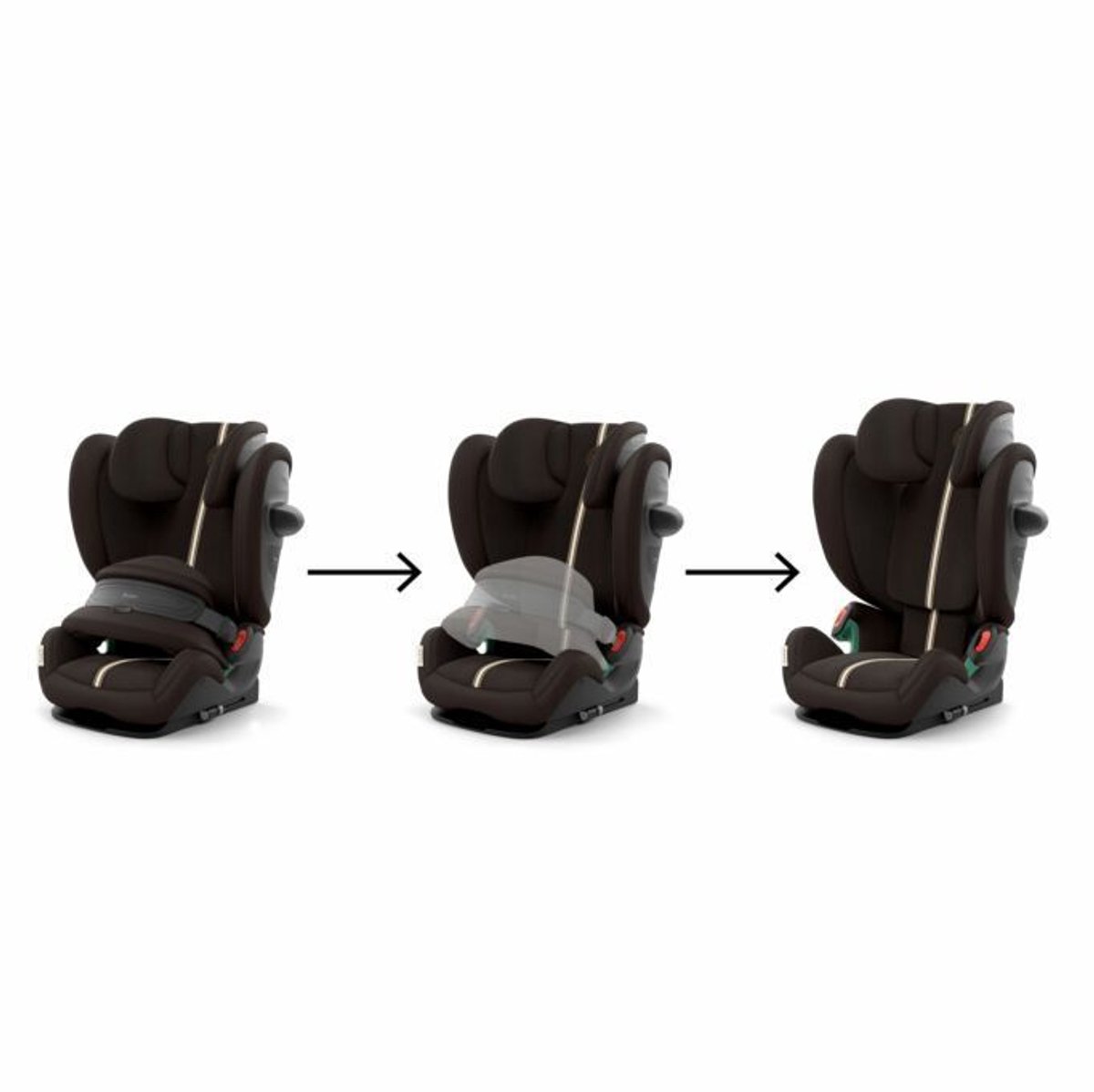 Cybex Pallas G3 - Autostoel - Chocolate Brown (plus bekleding) – foto 4