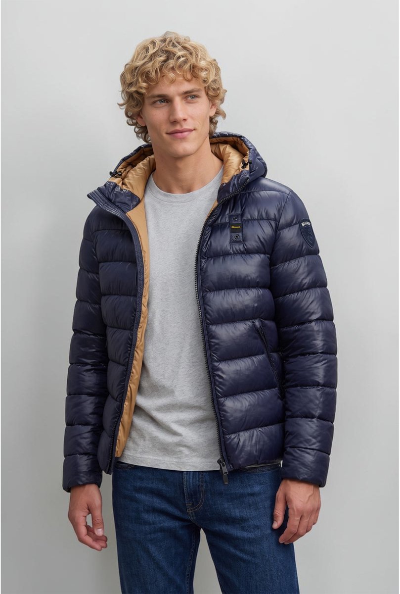 Blauer Gewatteerde jas Eco Adams