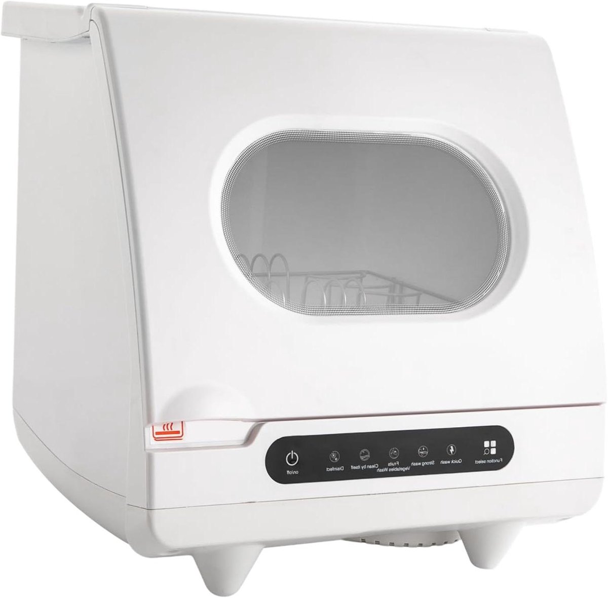 Mini Vaatwasser Compact Apparaat Snel Servies Wassen 5 Spoelprogramma's 5 Liter Wit
