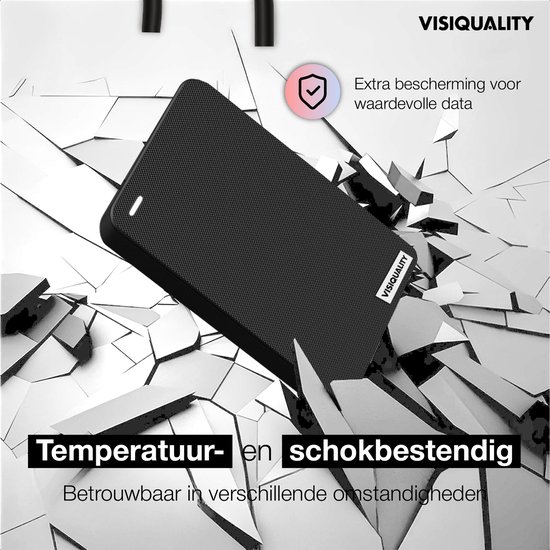VisiQuality High-Speed Externe Harde Schijf 1.5 TB - Draagbare Harde Schijf USB 3.0/C - Voor Windows & Mac - Geschikt voor Gameconsoles - Compact - Met handleiding - Zwart — afbeelding 2