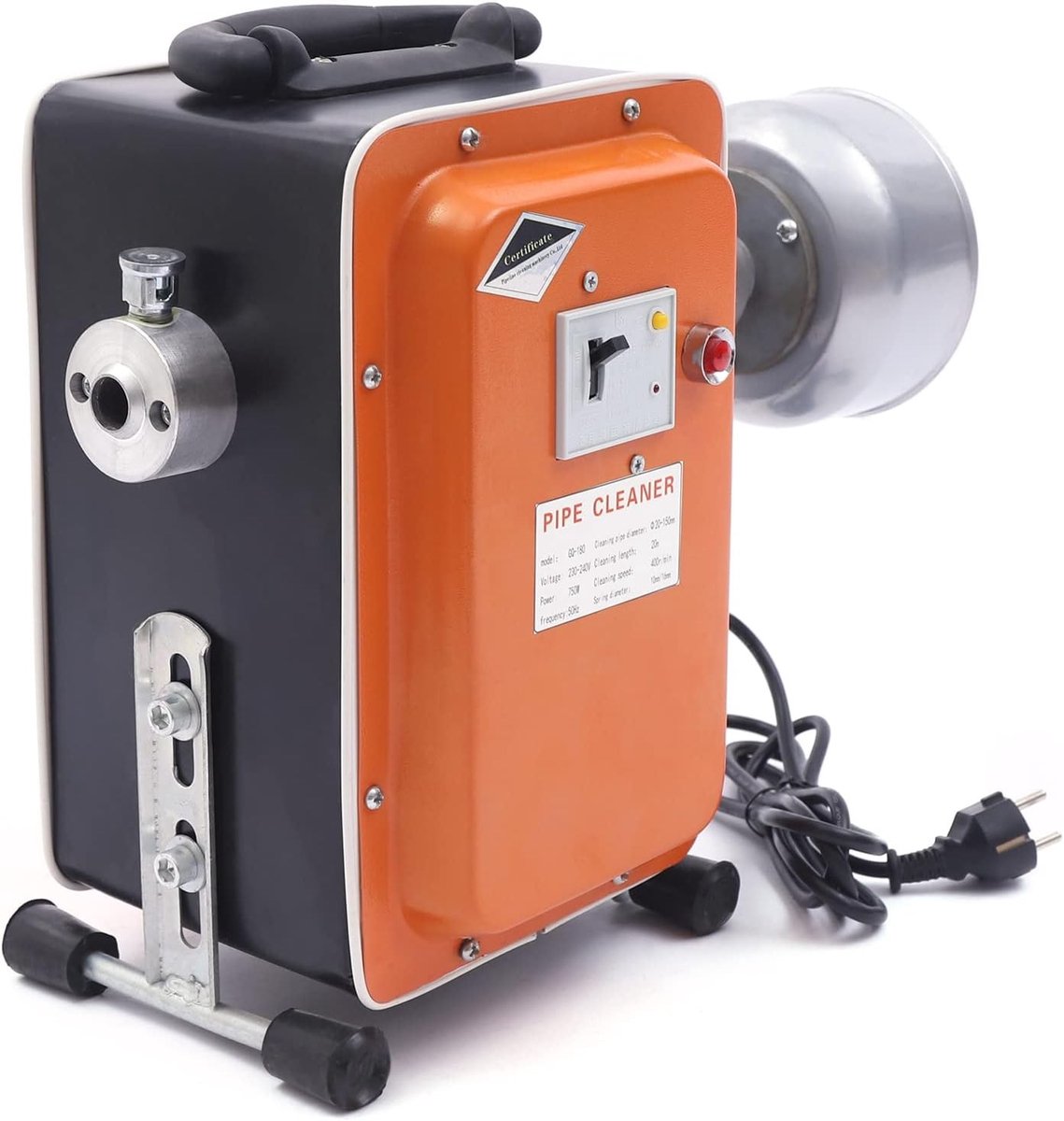Krachtige elektrische rioolreinigingsmachine 750W voor buizen van 20-110mm, ideaal voor verstoppingen en onderhoud