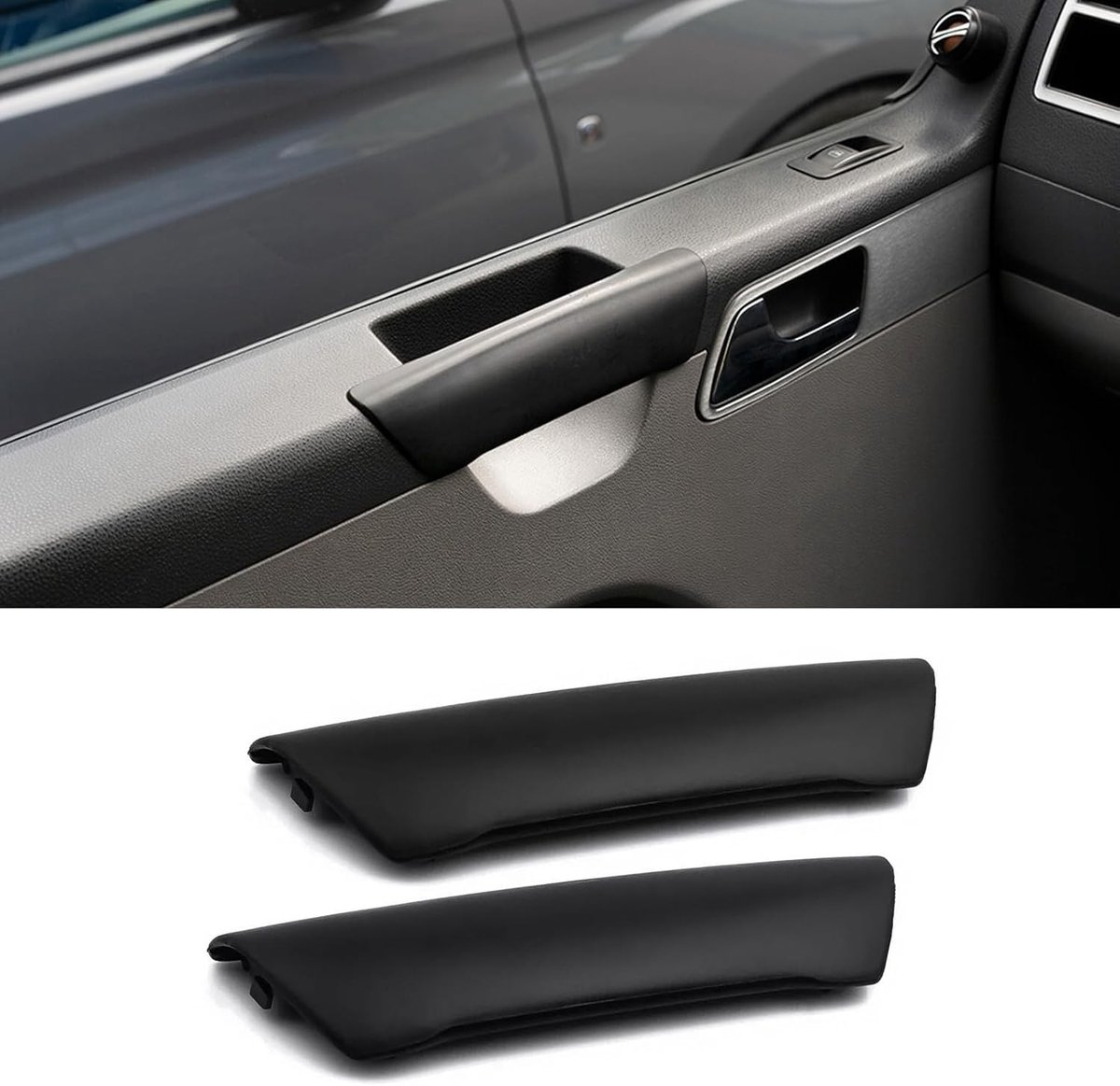 Compatibele Deurgrepen voor VW T5 Transporter 2003-2010 - Binnenhandgrepen Vervanging Links en Rechts - Zwart, Duurzaam en Stijlvol