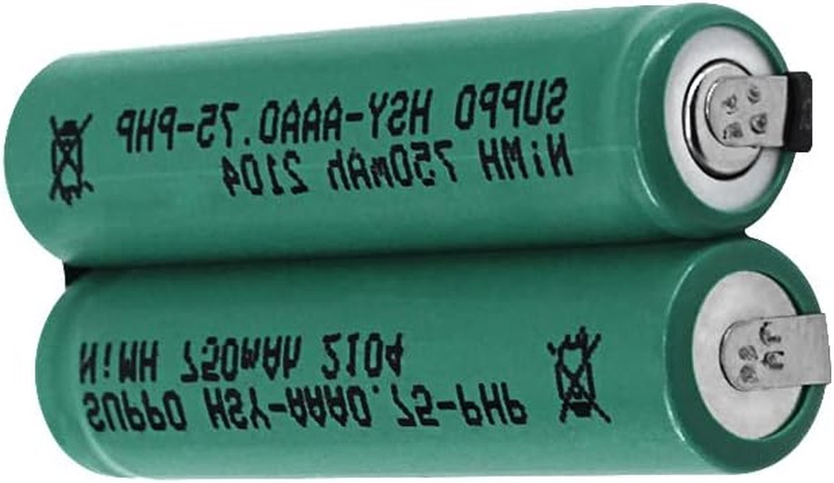 Oplaadbare Batterij - Accu Vervanging - Scheerapparaat Voeden - Ni-MH Technologie - 24V 750mAh - Zwart