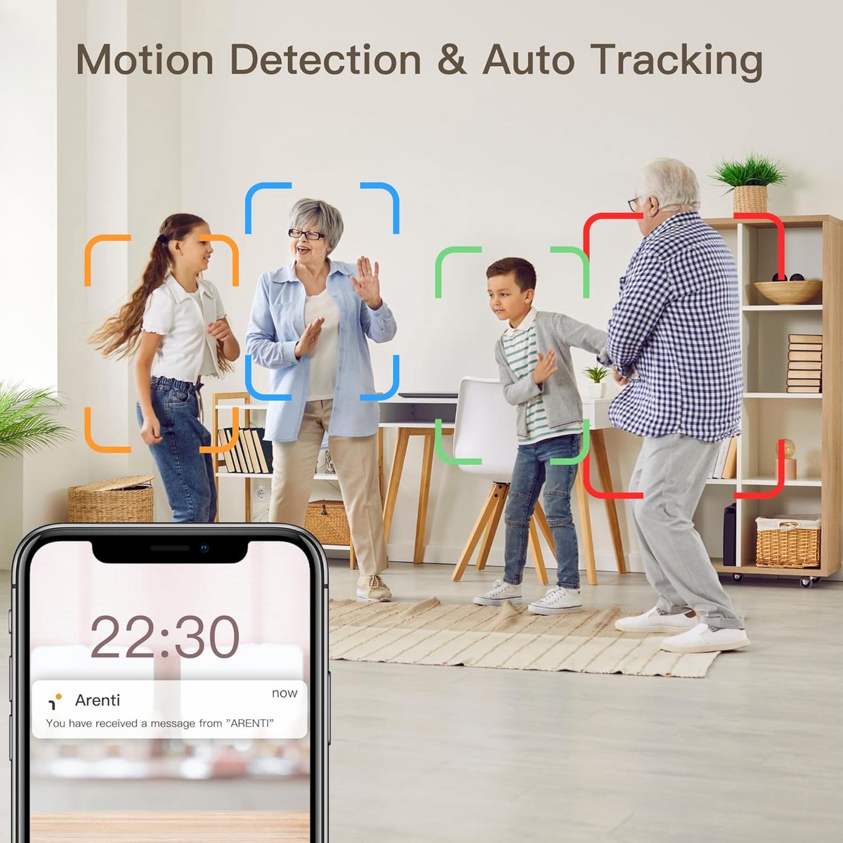 SnelShoppen - Hondencamera met App, 2K/3MP HD-camera, Bewaking Binnen, Nachtzicht, Wifi, 2-Weg Audio, Bewegings- en Geluidsherkenning, Huisdiercamera