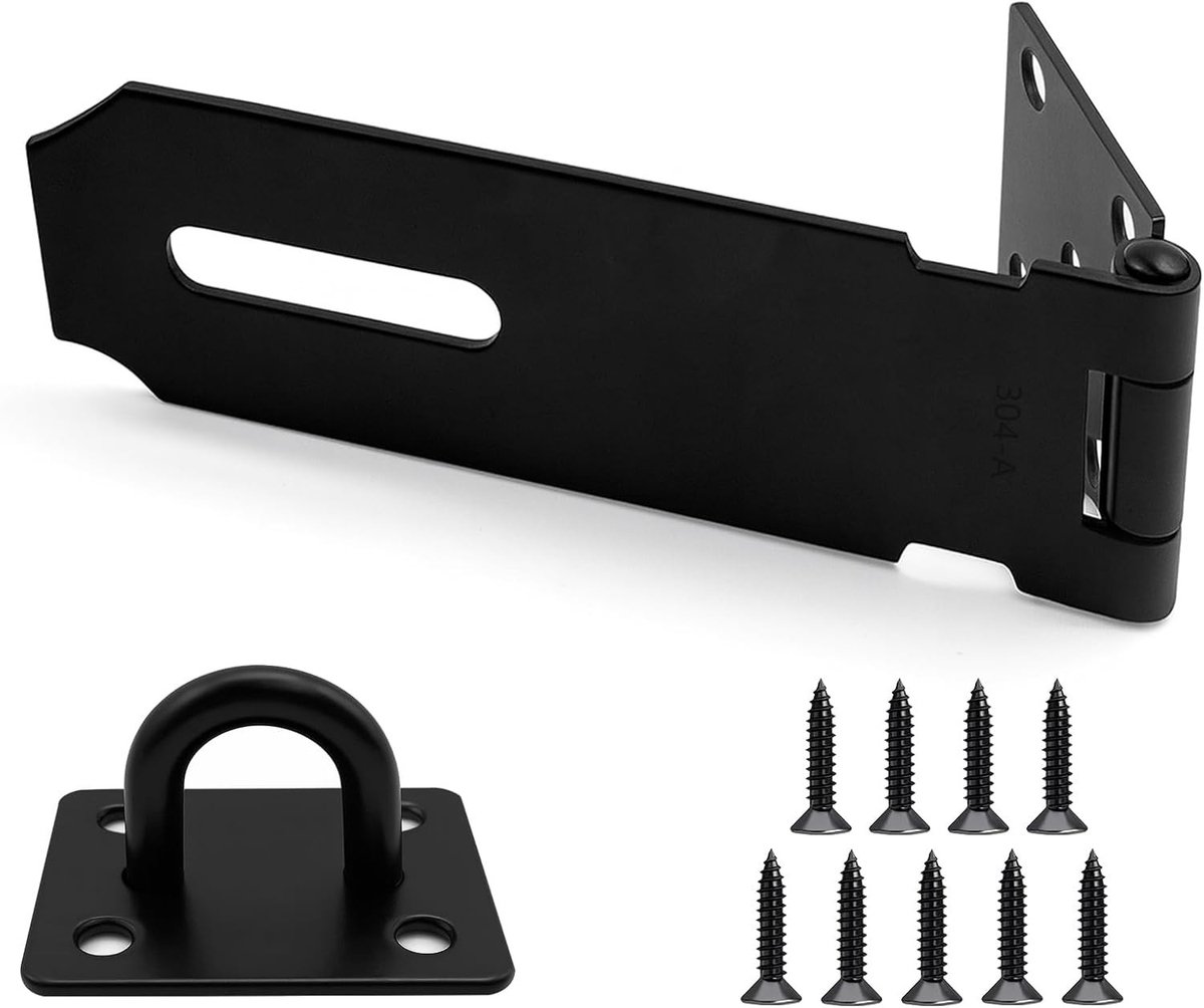 Vergrendel je spullen veilig met een 10 cm zwarte gepoedercoate hangslot voor optimale bescherming
