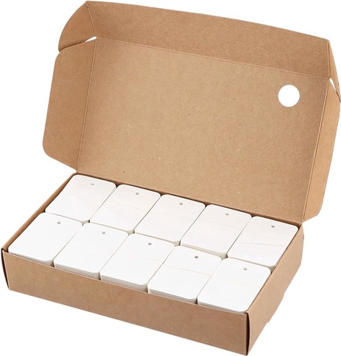 Witte Prijslabels 1000 Stuks, Lege Merken voor Kleding en Sieraden, 3.5cm x 5cm, Perforated Tags voor Cadeaus en Verkoop