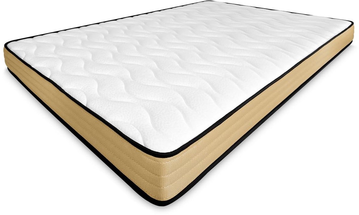 SnelShoppen - Visco-elastisch omkeerbaar matras 90x180 cm, ideaal voor uittrekbedden en stapelbedden, mijtdicht, antibacterieel, hypoallergeen, optima
