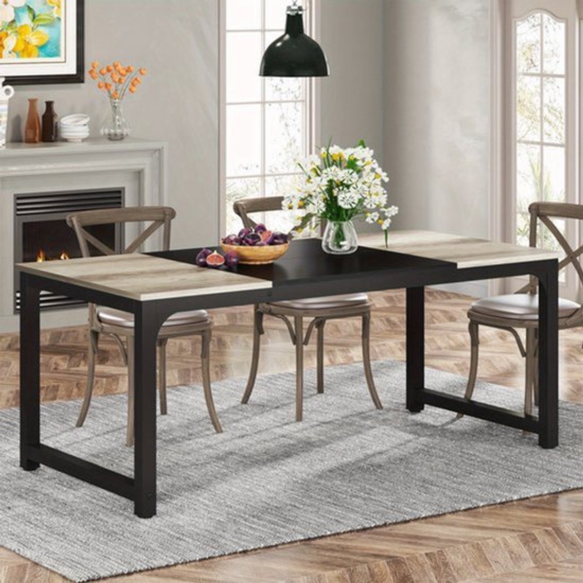 Eettafel – Keukentafel – Eetkamertafel – Tafeltje – Tafel – Industrieel Design – 180x80 cm