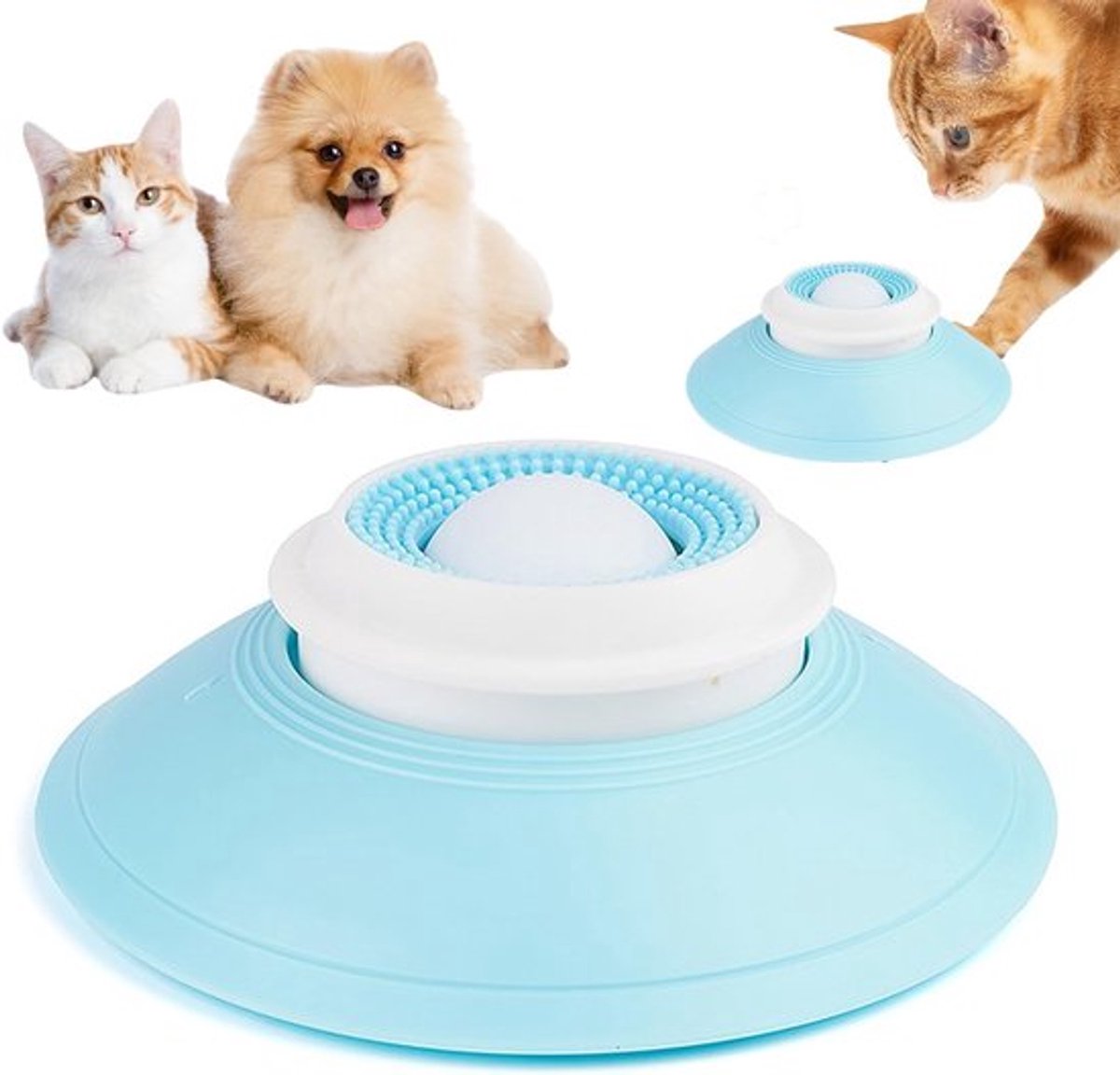 Hondenschaal met Suction Cup, Speelgoed voor Honden, Lick Pad voor Nat Voedsel, Antislip Hondenspeelgoed voor Versterking en Vermijding van Verveling, Makkelijk Schoon te Maken