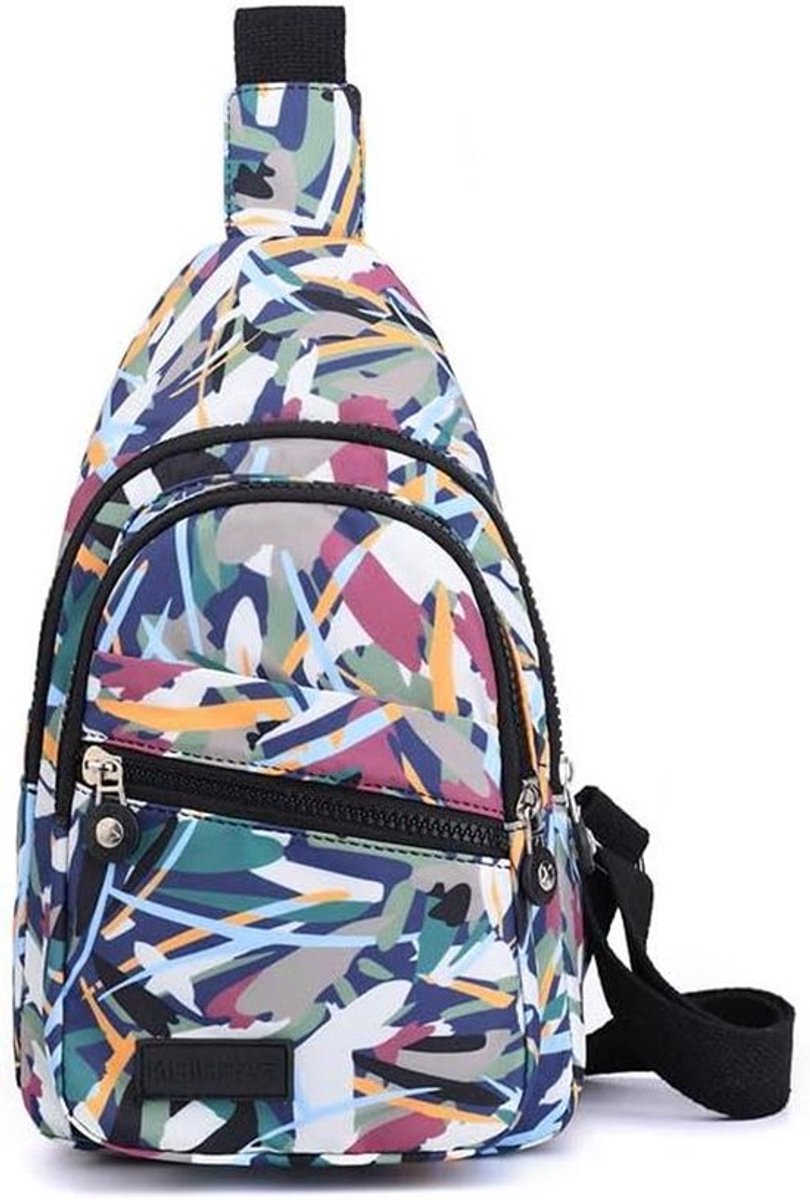 Kleine schoudertas dames | Stijlvolle crossbody tas | Brede riem | Outdoorsport, reizen, winkelen