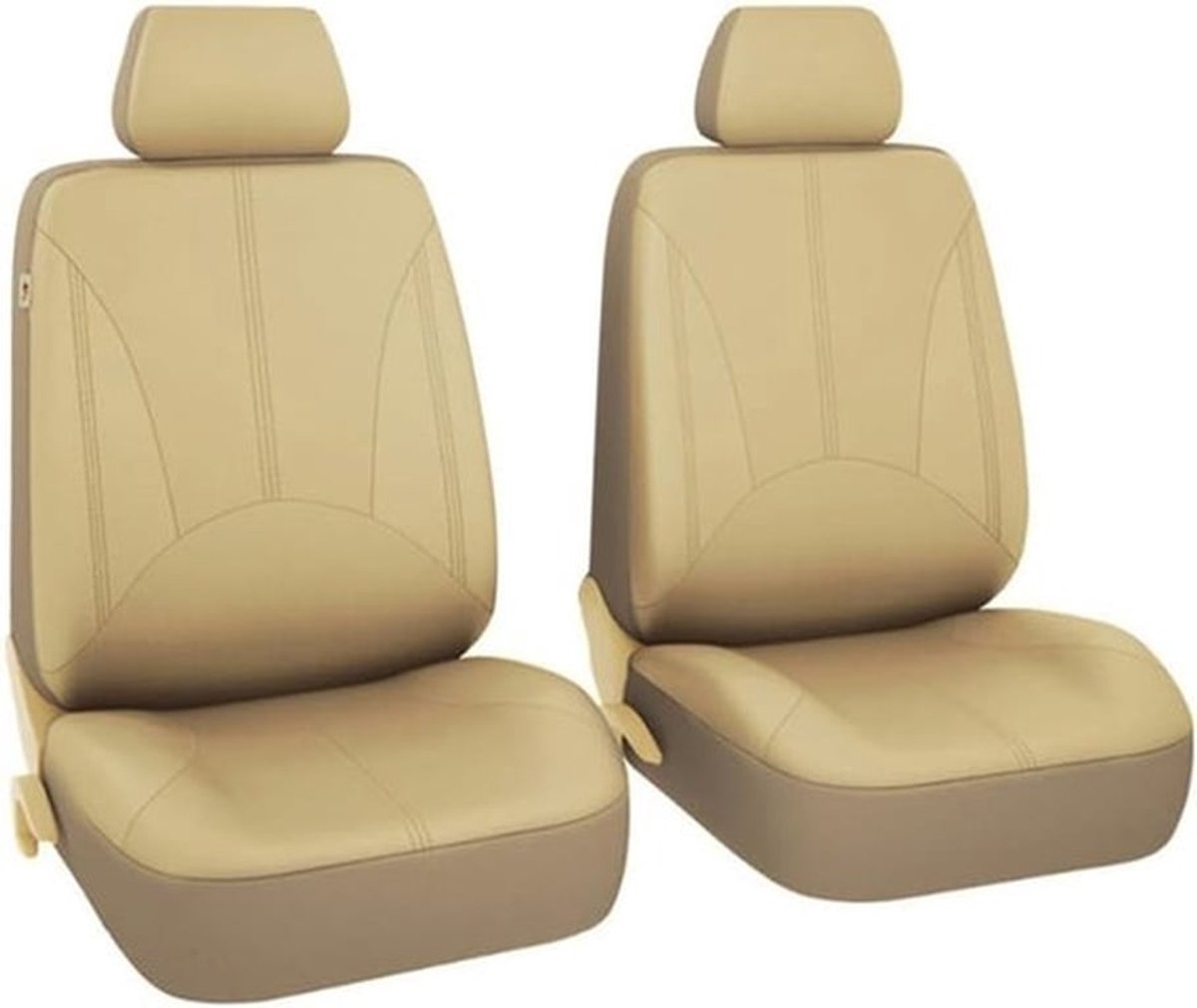Set van 4 Universele Autostoelhoezen van Ademend Leer - Interieuraccessoires voor SUV en Voertuigen