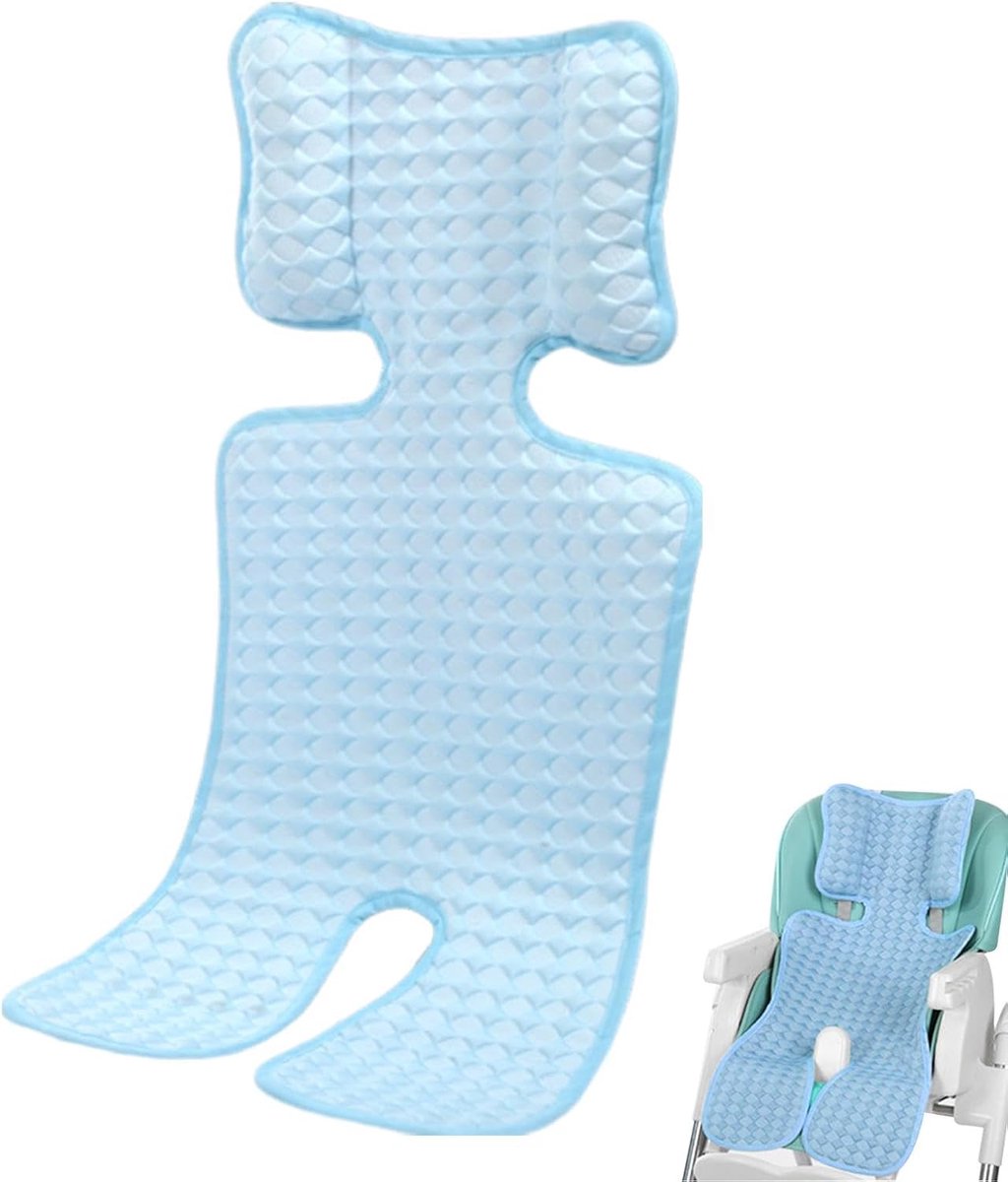 Koelmat voor kinderen – Koelmat voor kinderwagen – Ademende koelmat voor warm weer – Ademend koelkussen – Koelkussen voor autostoel (70x35cm)