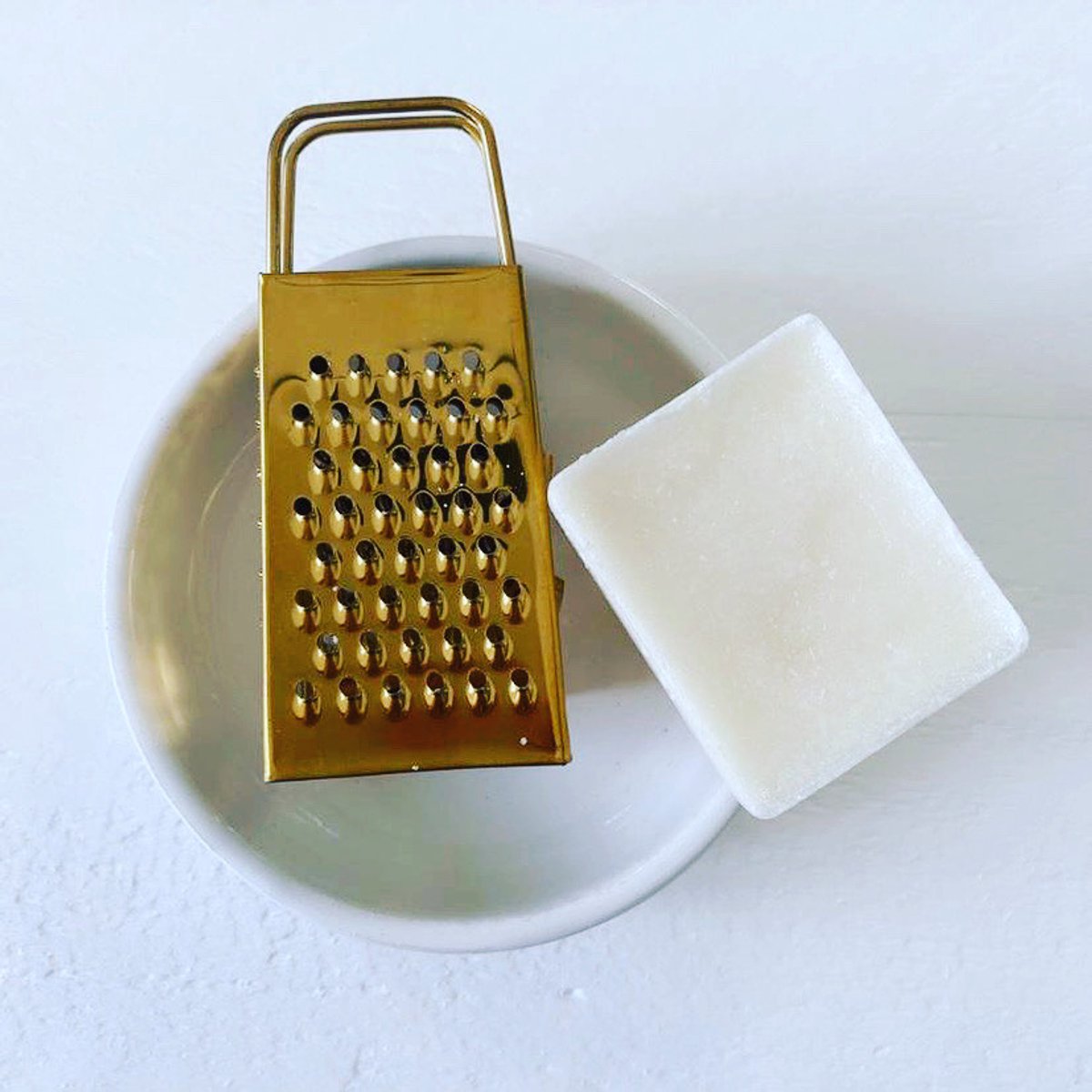 Amberblokjes rasp goudkleurig- Mini rasp goud- amberblokje - goud - knoflookrasp