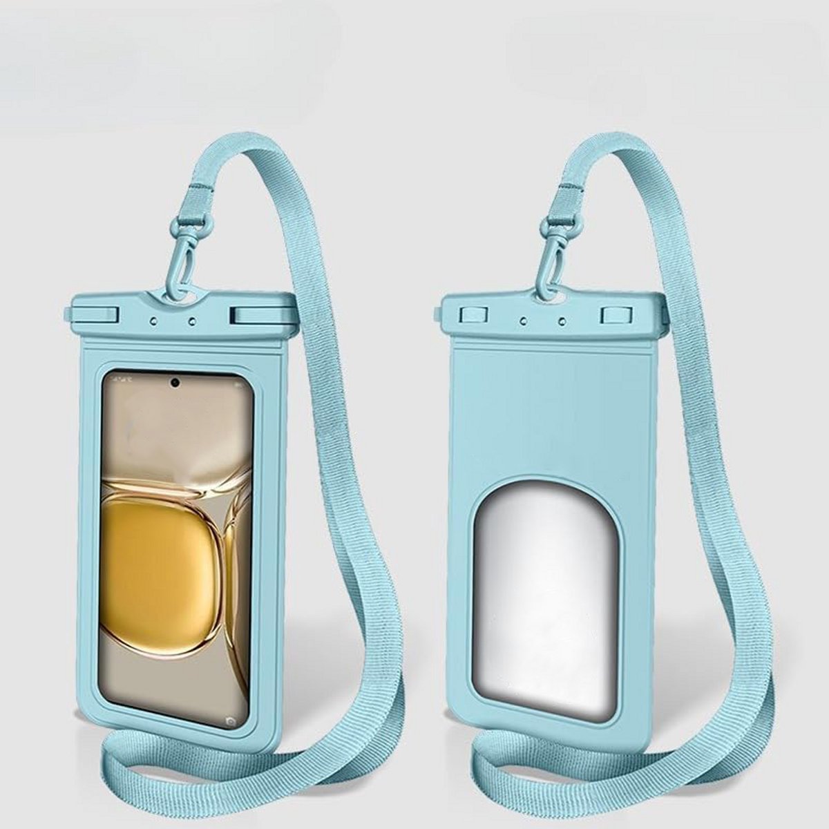 waterdicht telefoonhoesje - Drijvend - Dubbele Klipsluiting - Telefoons tot 7.2 inch – Onderwater Hoesje Telefoon - Universeel voor Alle Smartphones - Gevoelig Touchscreen – met Verstelbare Band - voor zwemmen strand en rafttochten