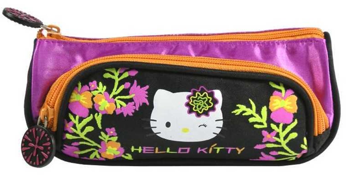Hello Kitty - Etui - Schooletui - Pennenzak - 21x9x7Cm.