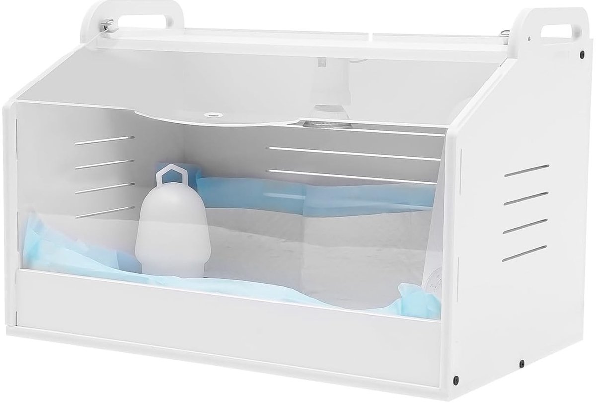 Volautomatische 25 W Incubator voor het Uitbroeden van Kippen, Eenden, Puppy’s en Kittens - 48 x 30 x 30 cm, Geschikt voor Diverse Vogels en Dieren