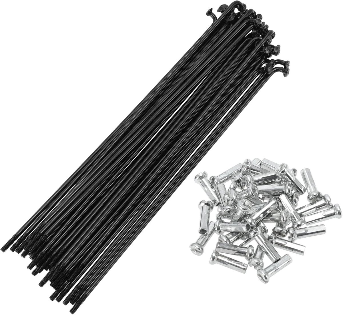Universele Fietspaken 14G 139mm Lengte Carbon Staal Zwart - Set van 1 voor Fietswielen en Fietsonderdelen