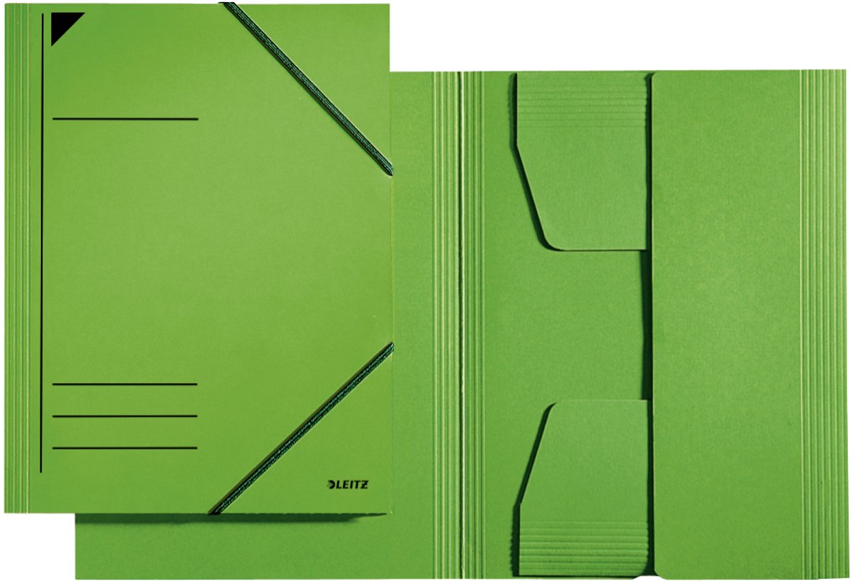 LEITZ hoekspanmap, DIN A4, karton 320 g/m2, groen