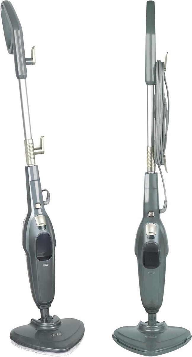 Stoomreiniger - Vloerstomer - Hygiënisch Schoonmaken - Snel Opwarmend - 350ml Tank - Zwart