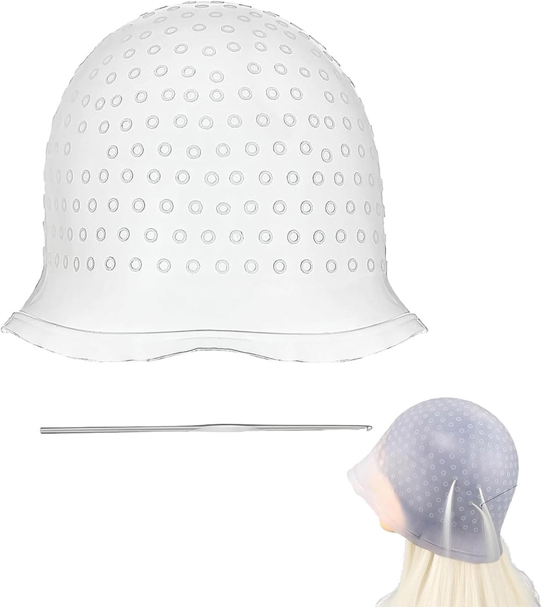 Haarverf Set met Wegwerp Haarnet en Kwast - Perfect voor Kappers en Thuisgebruik, Haaraccessoires en Kleurverandering