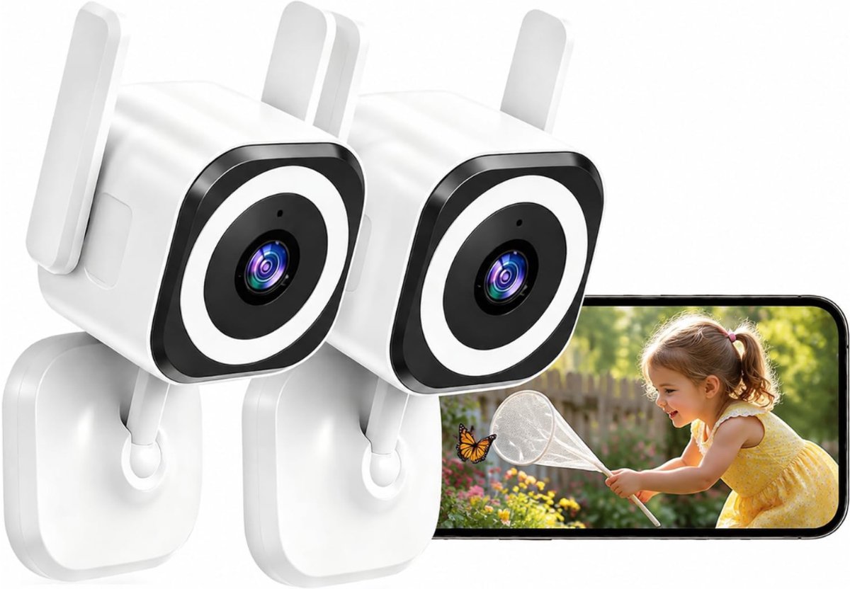 ApexArte® 5G WiFi Beveiligingscamera - Binnen Camera Huisdier Camera - Huisbewaking - Wit