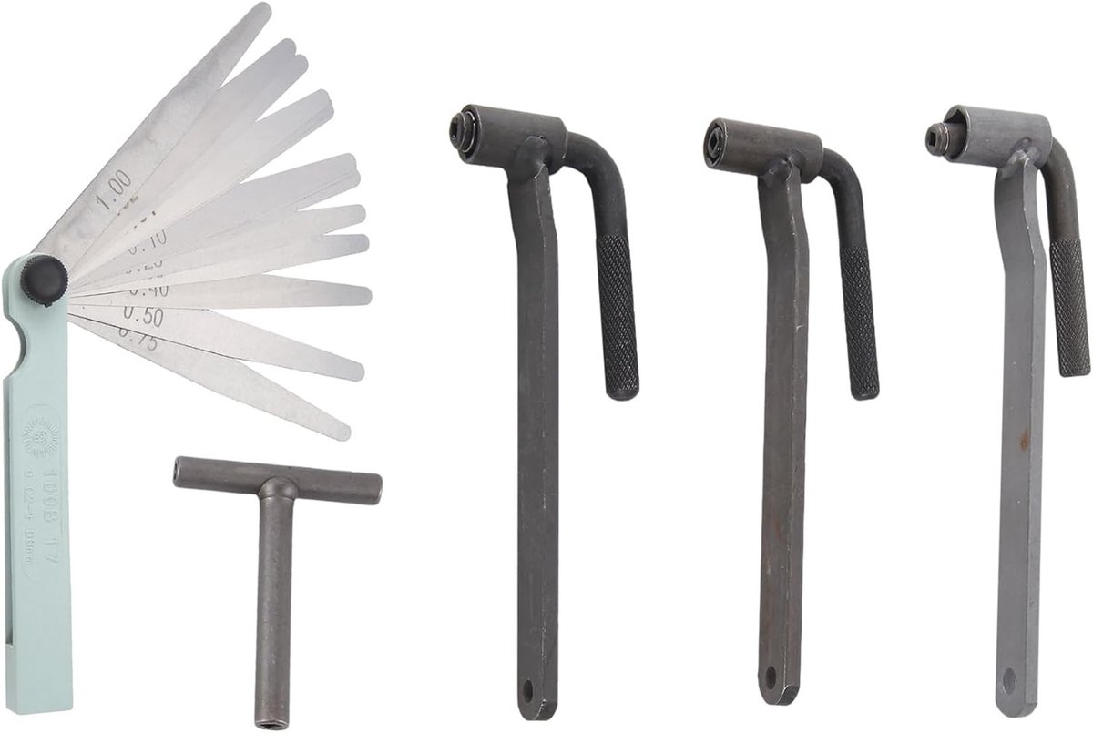 Ventielafstelgereedschap voor Motoren, T-Type Sleutel, 8 mm, 9 mm, 10 mm, Precisie 0.1-2 mm, Motoronderdelen, Sleutelhulp