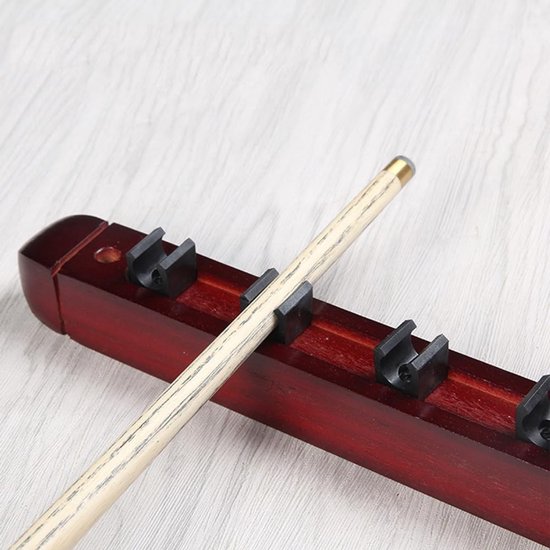 Billiard Wandbeugel voor Poolkeu, Billiard Cue Houder, Perfect voor Thuis, Scholen en Verenigingen met 6 Holes, 39cm, Billiard Accessoires — afbeelding 2