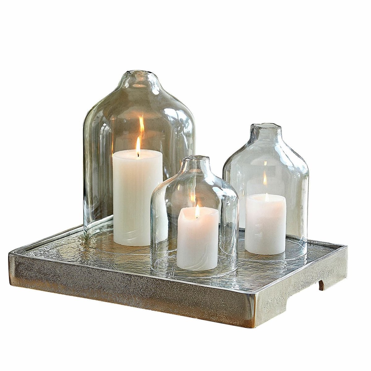 Loberon Windlicht set van 3 Xalvent helder