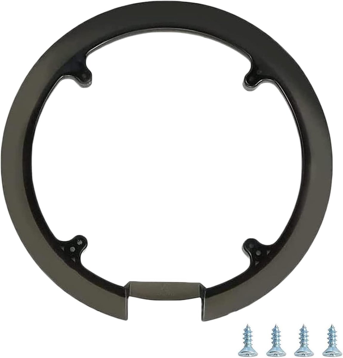 Zwarte Fiets Kettingwiel Crankset Bescherming, Universele Plastic Kettingring Behuizing met 4 Schroeven voor 42-44 Tanden, Fietsaccessoires en Onderdelen