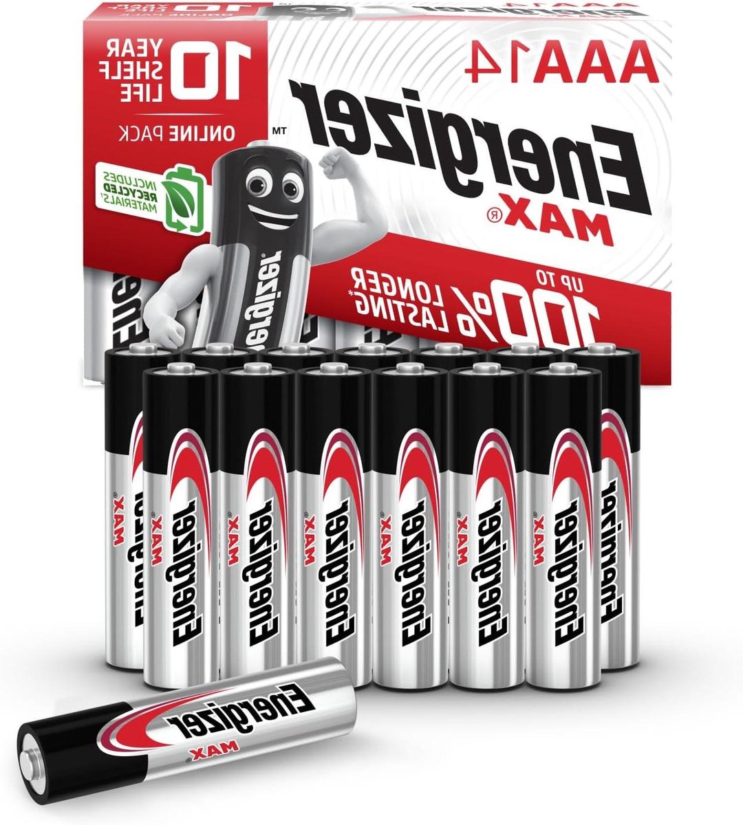 AAA Batterijen - Alkaline Energie - Dagelijkse Apparaten - Gegarandeerd Uitloopvrij - 14 Stuks - Zilver